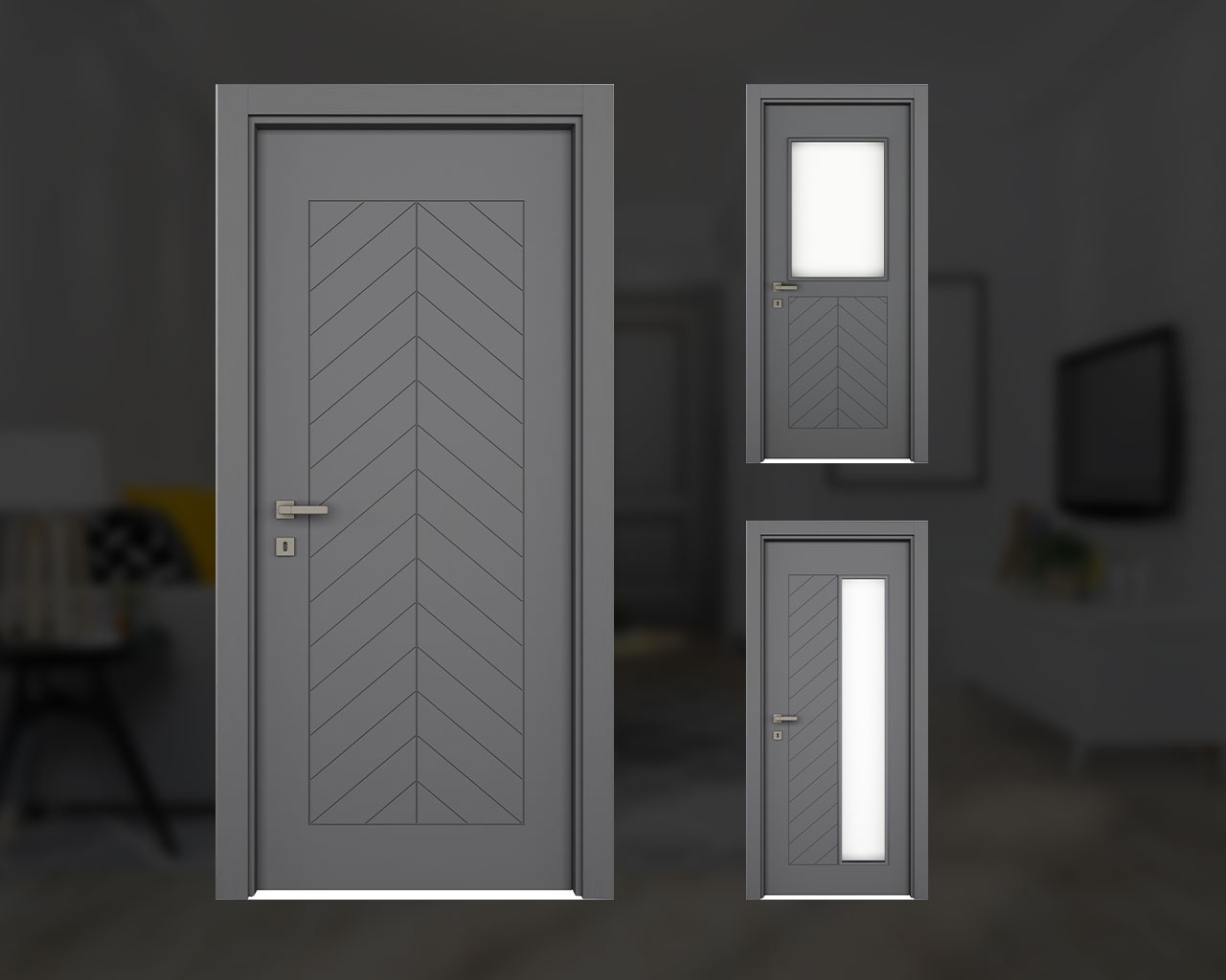 fishbone modern antrasit Ortam